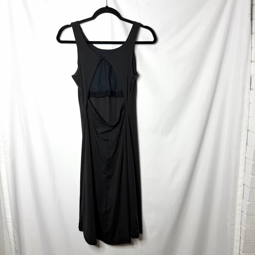 prAna Black Sleeveless Cutout Back Dress M - Picture 2 of 5